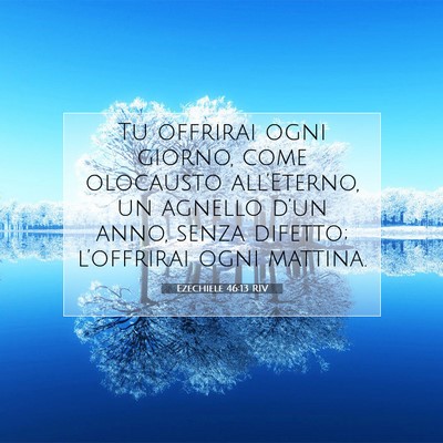 Ezechiele 46:13 Versetto della Bibbia Spiegato