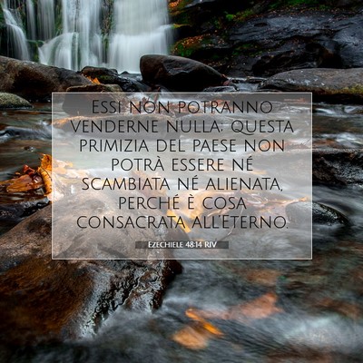 Ezechiele 48:14 Versetto della Bibbia Spiegato