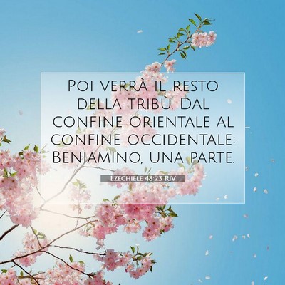Ezechiele 48:23 Versetto della Bibbia Spiegato