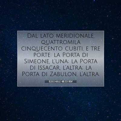 Ezechiele 48:33 Versetto della Bibbia Spiegato