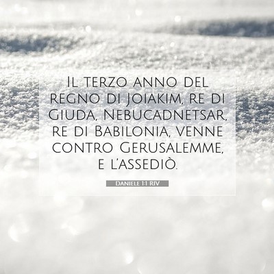 Daniele 1:1 Versetto della Bibbia Spiegato