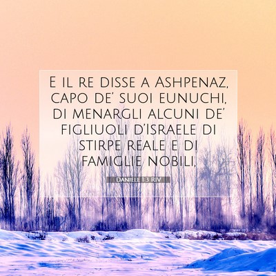 Daniele 1:3 Versetto della Bibbia Spiegato