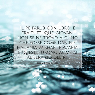 Daniele 1:19 Versetto della Bibbia Spiegato