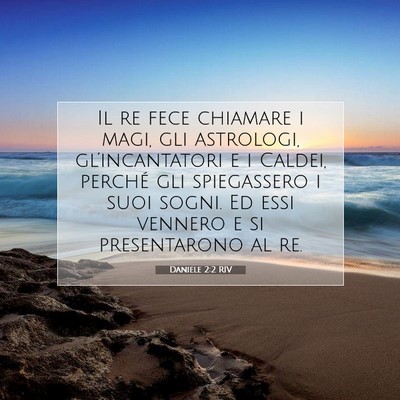 Daniele 2:2 RIV Immagine del Versetto della Bibbia