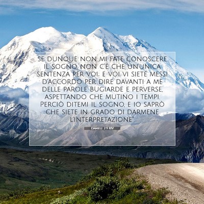 Daniele 2:9 Versetto della Bibbia Spiegato
