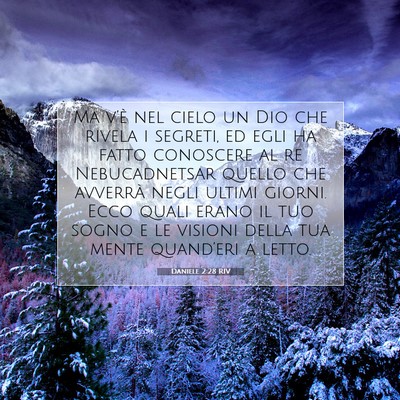 Daniele 2:28 RIV Immagine del Versetto della Bibbia