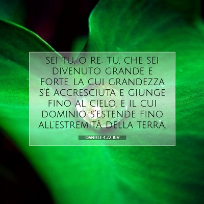 Daniele 4:22 Versetto della Bibbia Spiegato