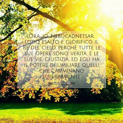 Daniele 4:37 RIV Immagine del Versetto della Bibbia