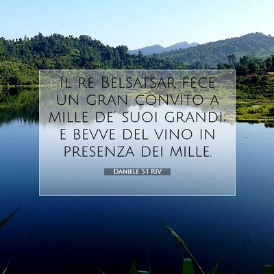 Daniele 5:1 RIV Immagine del Versetto della Bibbia