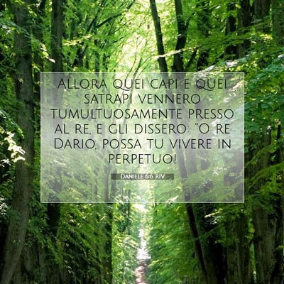 Daniele 6:6 RIV Immagine del Versetto della Bibbia