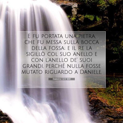 Daniele 6:17 RIV Immagine del Versetto della Bibbia