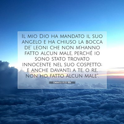 Daniele 6:22 RIV Immagine del Versetto della Bibbia