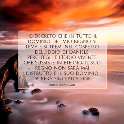 Daniele 6:26 RIV Immagine del Versetto della Bibbia
