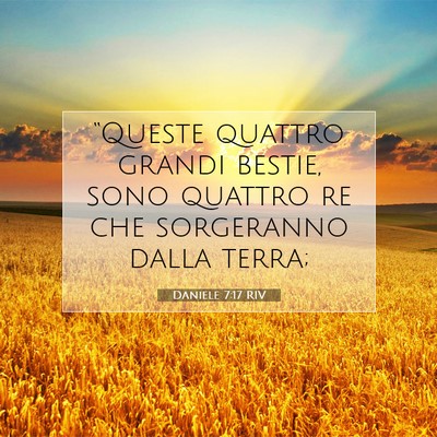 Daniele 7:17 Versetto della Bibbia Spiegato