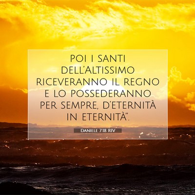 Daniele 7:18 RIV Immagine del Versetto della Bibbia