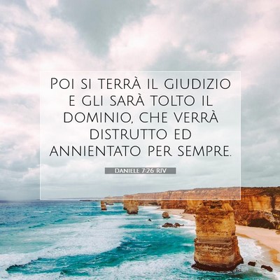 Daniele 7:26 Versetto della Bibbia Spiegato