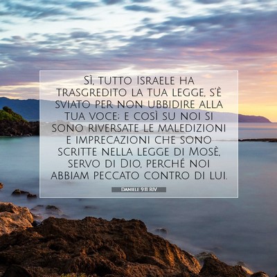 Daniele 9:11 RIV Immagine del Versetto della Bibbia