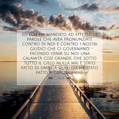 Daniele 9:12 RIV Immagine del Versetto della Bibbia