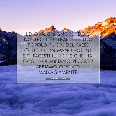 Daniele 9:15 RIV Immagine del Versetto della Bibbia