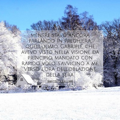 Daniele 9:21 RIV Immagine del Versetto della Bibbia