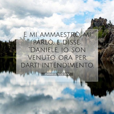 Daniele 9:22 RIV Immagine del Versetto della Bibbia