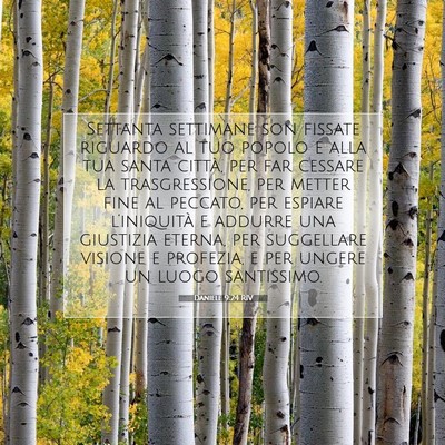 Daniele 9:24 RIV Immagine del Versetto della Bibbia
