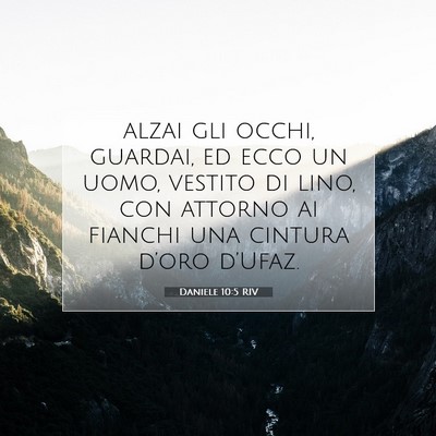Daniele 10:5 Versetto della Bibbia Spiegato