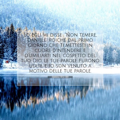 Daniele 10:12 RIV Immagine del Versetto della Bibbia