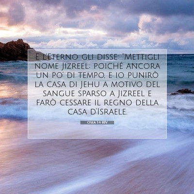 Osea 1:4 Versetto della Bibbia Spiegato