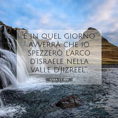 Osea 1:5 Versetto della Bibbia Spiegato