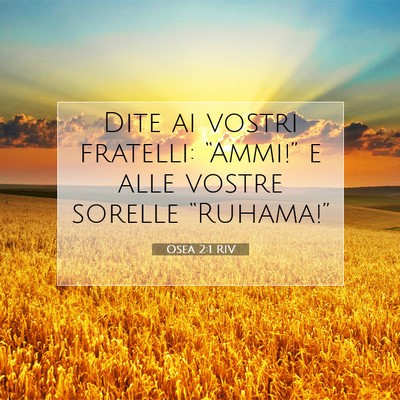 Osea 2:1 Versetto della Bibbia Spiegato