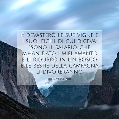 Osea 2:12 RIV Immagine del Versetto della Bibbia