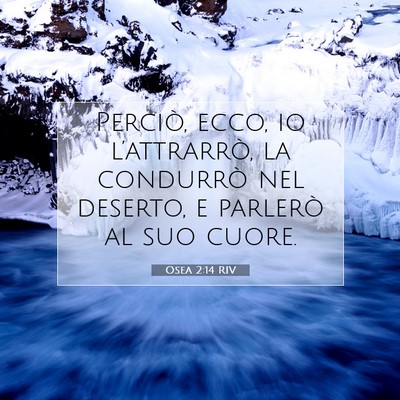 Osea 2:14 RIV Immagine del Versetto della Bibbia