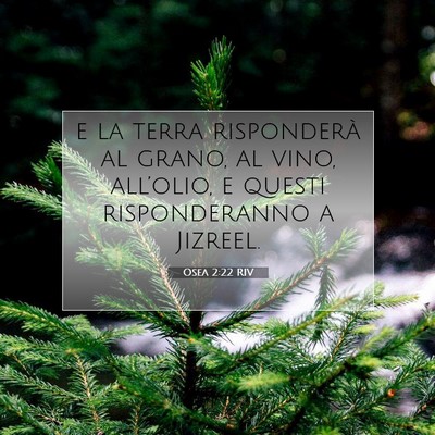 Osea 2:22 RIV Immagine del Versetto della Bibbia