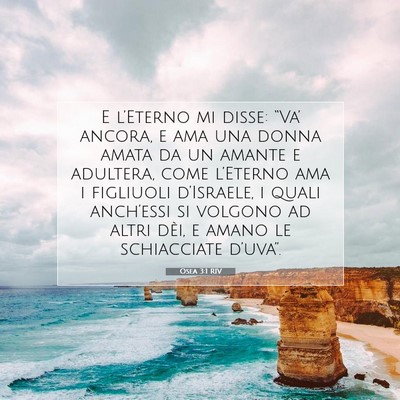 Osea 3:1 RIV Immagine del Versetto della Bibbia