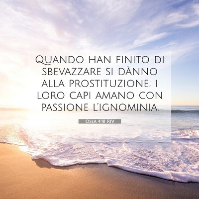 Osea 4:18 Versetto della Bibbia Spiegato