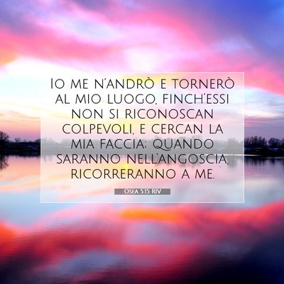 Osea 5:15 RIV Immagine del Versetto della Bibbia