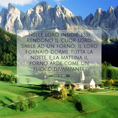 Osea 7:6 RIV Immagine del Versetto della Bibbia