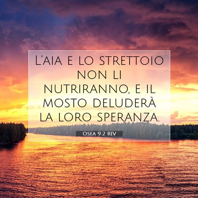 Osea 9:2 RIV Immagine del Versetto della Bibbia