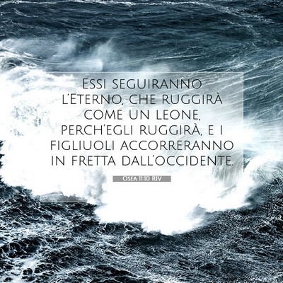 Osea 11:10 Versetto della Bibbia Spiegato