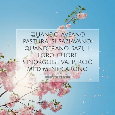 Osea 13:6 RIV Immagine del Versetto della Bibbia