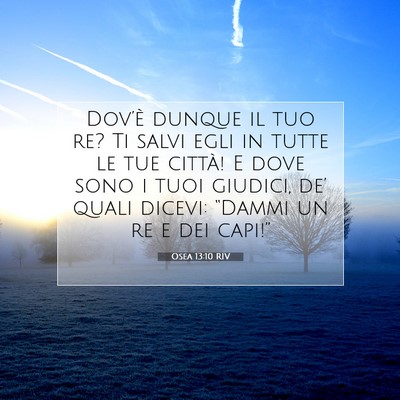 Osea 13:10 Versetto della Bibbia Spiegato
