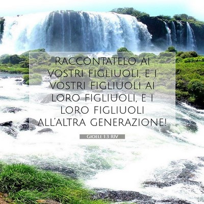 Gioele 1:3 Versetto della Bibbia Spiegato