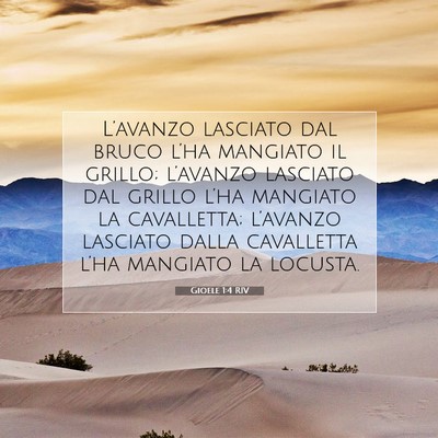 Gioele 1:4 Versetto della Bibbia Spiegato