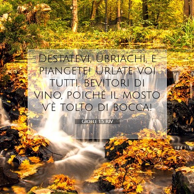 Gioele 1:5 Versetto della Bibbia Spiegato
