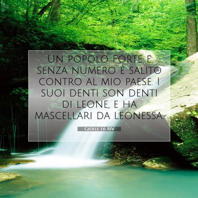 Gioele 1:6 Versetto della Bibbia Spiegato