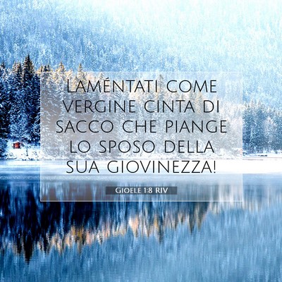 Gioele 1:8 Versetto della Bibbia Spiegato