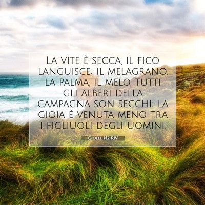Gioele 1:12 Versetto della Bibbia Spiegato