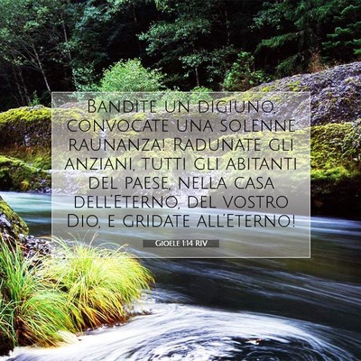 Gioele 1:14 Versetto della Bibbia Spiegato