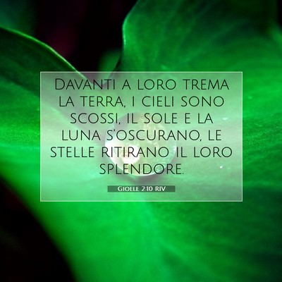 Gioele 2:10 Versetto della Bibbia Spiegato